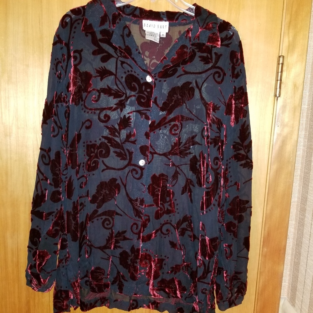 David Dart velvet top vintage